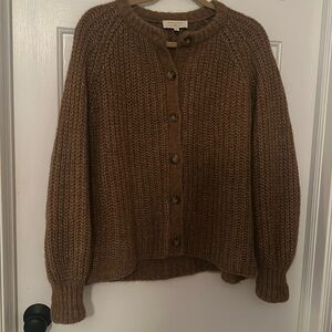 Sézane Emile in size m, mottled camel.  Gently worn